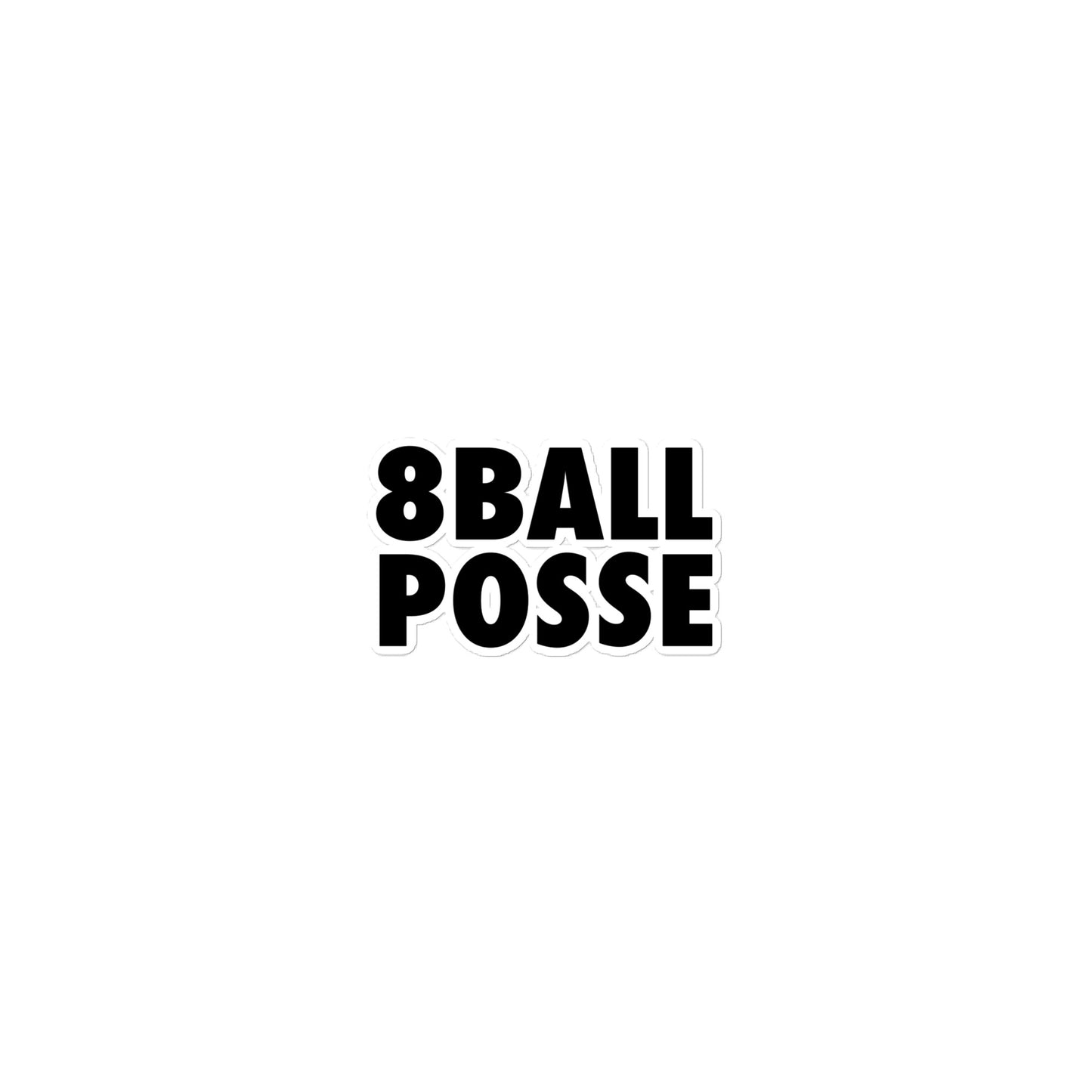 8BallPosse Logo Bubble-free stickers