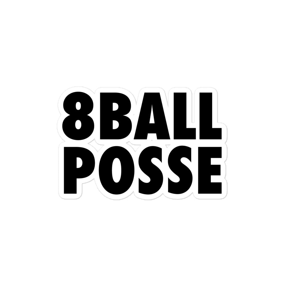 8BallPosse Logo Bubble-free stickers
