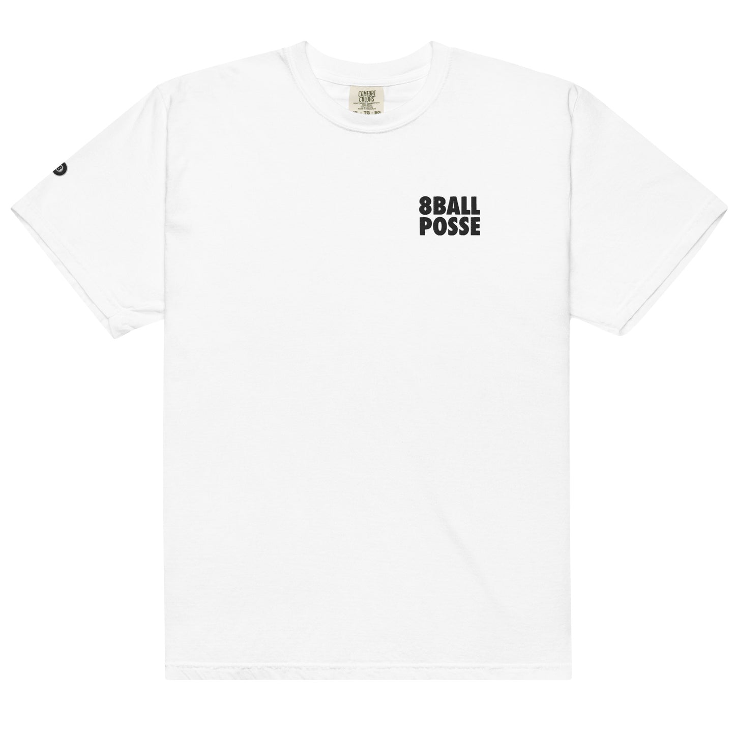 8BallPosse Embroidered Logo Unisex garment-dyed heavyweight t-shirt