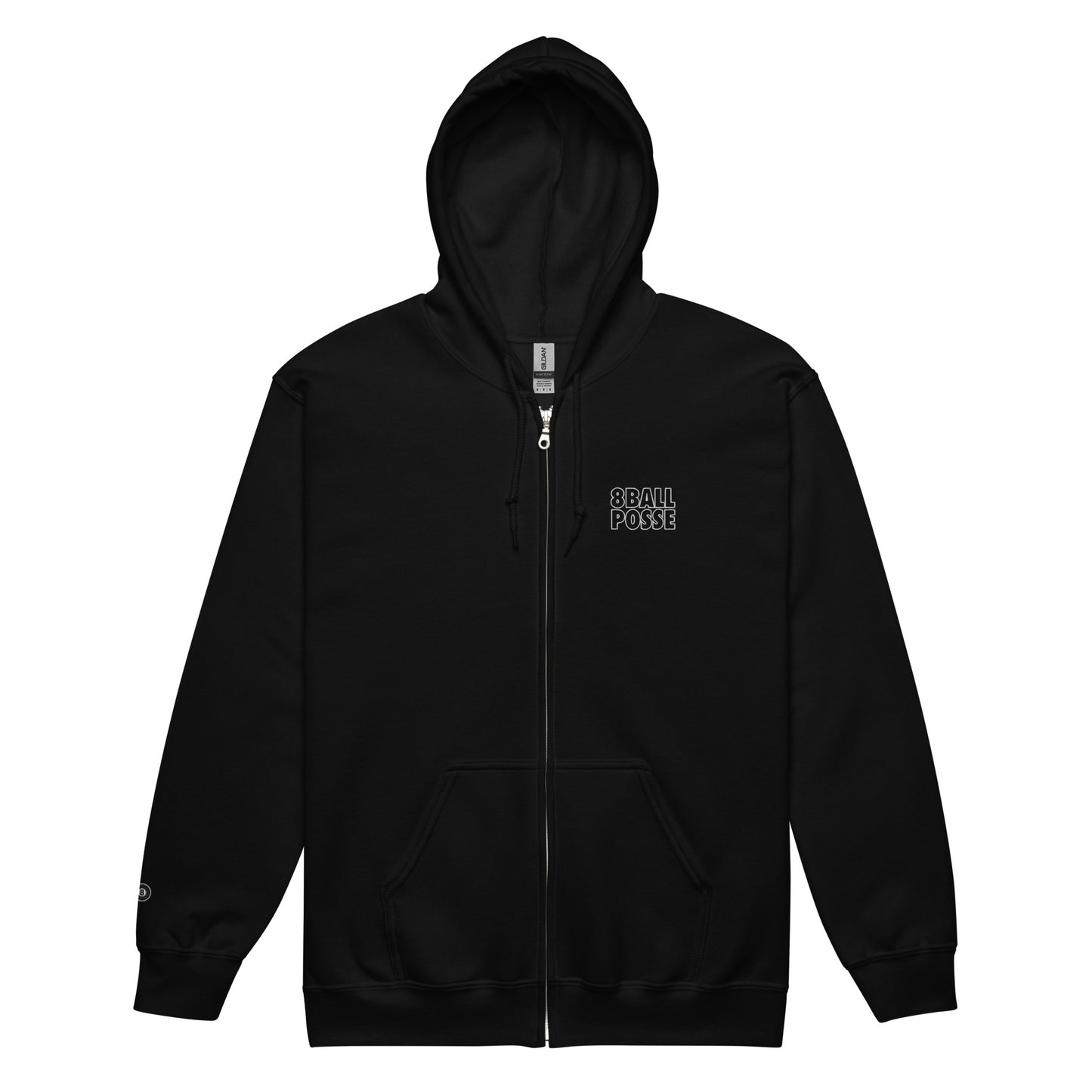 8BallPosse Embroidered Logo Unisex heavy blend zip hoodie