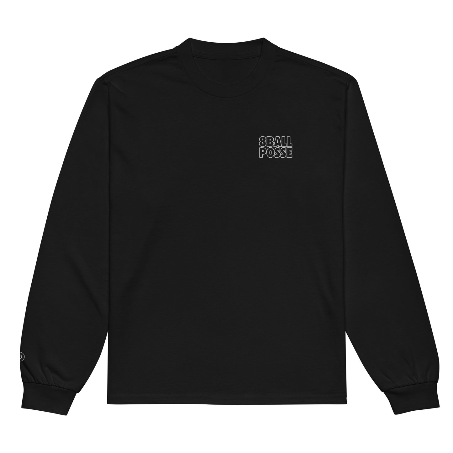 8BallPosse Embroidered Logo Premium heavyweight long sleeve shirt