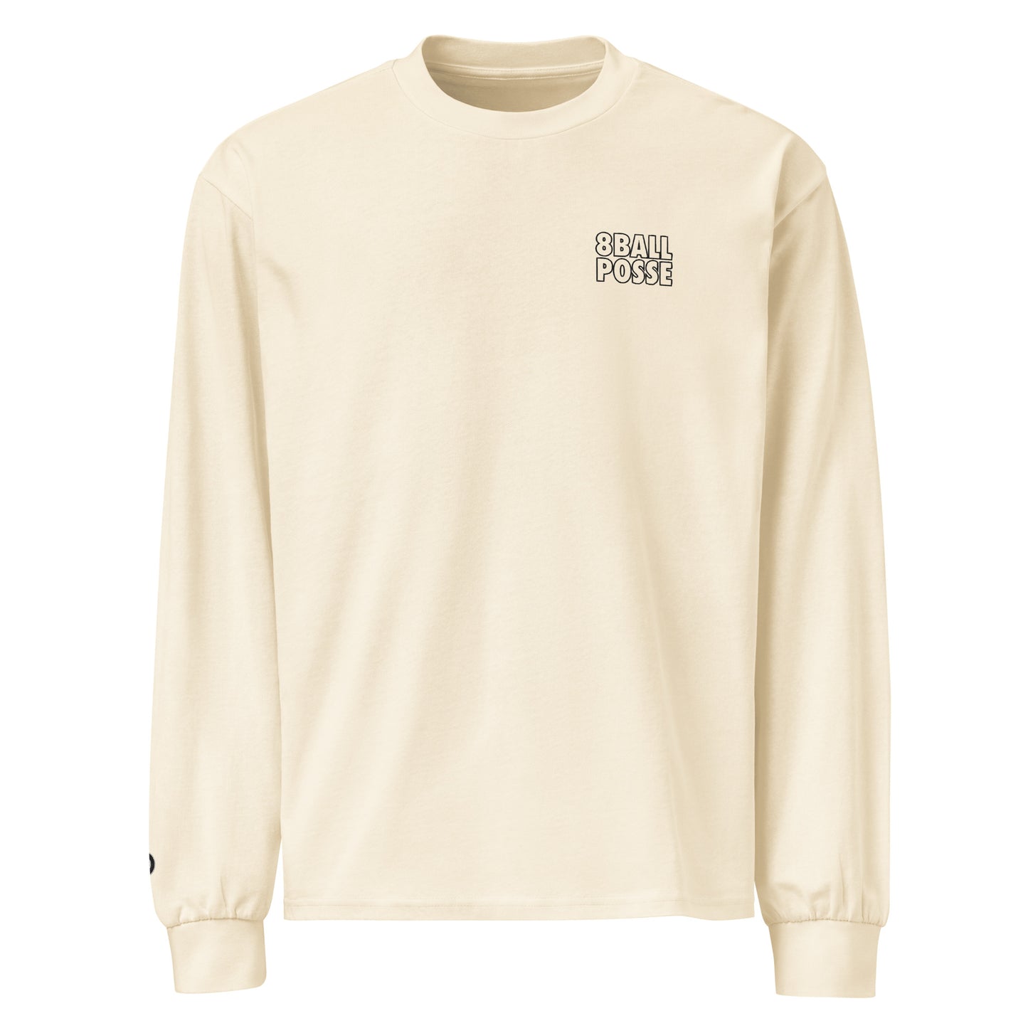 8BallPosse Embroidered Logo Premium heavyweight long sleeve shirt